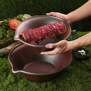 Vajilla para Hot Pot de Tres Niveles Mountain Breeze: Mismo estilo que el Plato de Hielo con Carne Seca de Res Mountain Slowly, Tazón Puntiagudo - Product Image 1