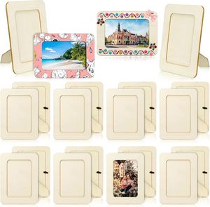 Unfinished Wooden Craft Kit-DIY Picture <b>Frame</b> Carved Blank Photo <b>Frames</b> for Home Decoration for Souvenirs - Product Image 2