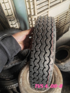 Fabriqué en Inde TVS 4.00-8 400-8 4008 400 8 Pneus et Chambres à Air pour Moto, Tricycle Bajaj, Tuk Tuk, Véhicules à Trois Roues et Mototaxi - Product Image 2
