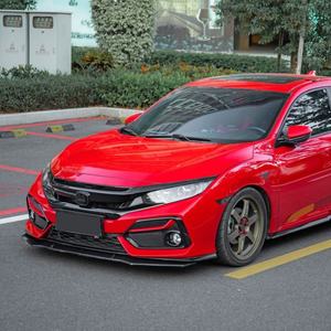 Welta Venta Directa de Fábrica Nuevo Divisor Delantero de Parachoques de 2 Piezas de ABS Negro de Alta Calidad para la 10ª Generación 2016-2021, Montaje Atornillable - Product Image 5