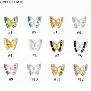 20 pezzi 3D charm farfalla per <span class=keywords><strong>unghie</strong></span> oro argento <span class=keywords><strong>con</strong></span> strass per <span class=keywords><strong>unghie</strong></span> gioielli per <span class=keywords><strong>unghie</strong></span> - Product Image 3