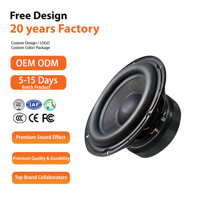Factory Direct 6.5 Inch High Power Woofer Accessories | 36-2K Hz Deep Bass Speaker for Professional Home Audio Systems