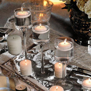 Wholesale Long Stem Tealight Glass Candle Holder for Christmas and Wedding <b>Table</b> Decoration - Product Image 2