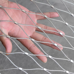 Uốn cong 7x7 Cấu trúc tùy chỉnh cắt dây thép không gỉ lưới đồng bằng dệt lan can chống rơi dịch vụ hàn lưới bao gồm - Product Image 3