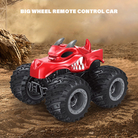 Coche RC de acrobacias con pulverizador personalizado de 4 canales, vehículo todoterreno de larga duración recargable por USB para niños