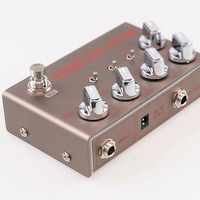 JOYO R-24 Pedal simulasi depan Rigle Preamp, Pedal dengan kontrol Super Drive EQ untuk Aksesori instrumen musik gitar