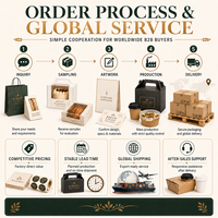 Emballage pour produits de boulangerie, friandises sucrées, gâteaux, boîte à pâtisserie avec séparateurs, sacs de boulangerie personnalisés, emballage fonctionnel