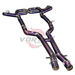 ท่อไอเสีย Vortex High Performance สำหรับ AMG SLS R197 ไทเทเนียม เสียงแข่งสีม่วงสุดหรู - Product Image 3