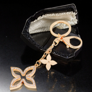 Thời trang Clover Keychain, lấp lánh Rhinestone May Mắn Móc chìa khóa - Product Image 4