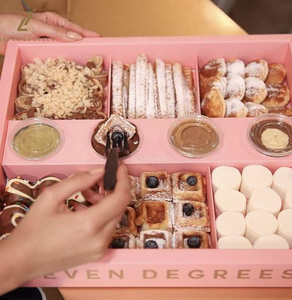 Postre Snack Food Postres veganos <span class=keywords><strong>Vegan</strong></span> Dunking Caja de embalaje Postres veganos Dunking Box con inserto - Product Image 1