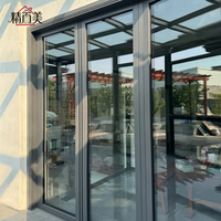 Porte pliante en aluminium à cadre étroit sur mesure avec joint d'étanchéité et ventilation flexible pour véranda, patio, balcon et cloison
