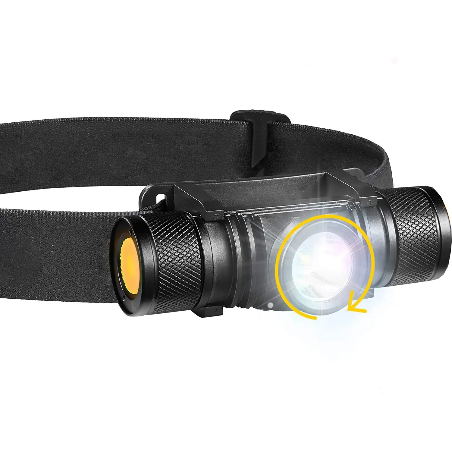 10W 500 lumen Head Torch Dual-Flashlight USB Rechargeable Camping Headlamp COB Headlamp Flashlight