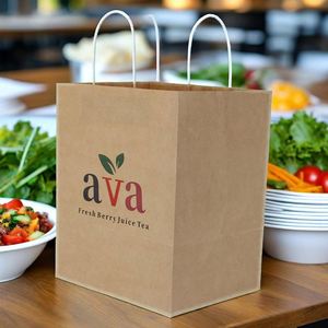 Bolsas de Compra de Papel Kraft Personalizadas Directas de Fábrica con Logotipo, Bolsas de Regalo de Lujo Ecológicas - Product Image 6