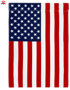 Venta caliente personalizado 12 "x 18" Estrellas bordadas y rayas cosidas Bandera de jardín Americano bandera de patio decorativa patriótica - Product Image 3