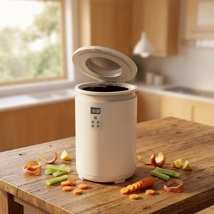 Composteur de déchets alimentaires électrique intelligent automatique pour la cuisine domestique, capacité de 4,5 L, composteur de déchets alimentaires, réduction de 95 % des déchets - Product Image 1