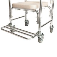 Chaise de douche et de toilette pour personnes âgées en alliage d'aluminium avec roues, capacité 300 kg, Lichao CT8514L