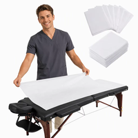 Rouleau de draps jetables non tissés pour salons de beauté, centres de soins des pieds, spas de massage ; perforations SMS respirantes personnalisables