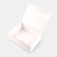 Vente en gros de boîtes d'emballage pliables en papier avec impression personnalisée et logo Boîte cadeau magnétique blanche de luxe