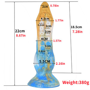 Dildo Anal NNSX con Nudo Grande, Textura de Tentá<span class=keywords><strong>culos</strong></span> de Pulpo con Ventosa, Juguetes de Fantasía Estimulantes, Tapón Anal, Productos Eróticos - Product Image 6