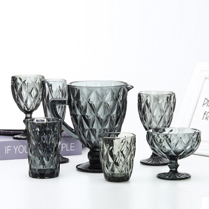 Venta al por mayor de lujo de cristal verde copa de vino tinto para boda Coupe para copas de champán - Product Image 4