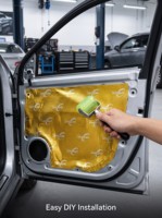 Tapis insonorisant pour voiture, feuille de butyl pour l'atténuation des vibrations et la réduction du bruit, isolation acoustique pour voitures et bâtiments industriels