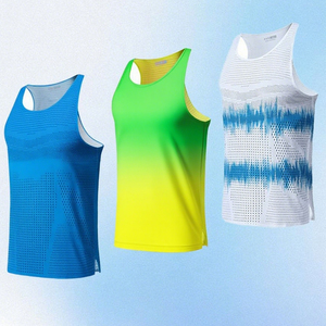 Camiseta Deportiva de Secado Rápido, Absorbente de Humedad, para Maratón, Sublimada, Impresa, Profesional, OEM, Personalizada, para Hombre - Product Image 1