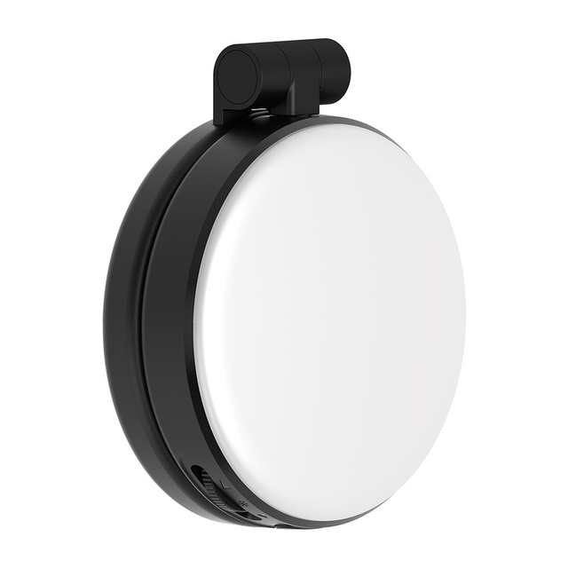 Magnetic Phone Holder Selfie Fill Light with Makeup Mirror Adjustable 3-Level Brightness LED Lamp Beauty Photographic Lighting