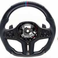 Volant en cuir perforé de haute qualité en gros avec palettes de changement de vitesse pour BMW G20 G30 G01 X3 X5 M Sport