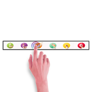 23 Inch Narrow Bezel Split Screen LCD Touch <b>Bar</b> <b>Shelf</b> Display Advertising Player Indoor Elevator Exhibition Hall Metal Case 1 - Product Image 2