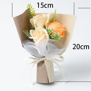 Wholesale mini Soap Flower Bouquet Gifts Valentine's Day Mother's Day Rose Gifts Rose Soap Bouquet