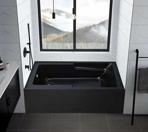 Design confort contemporain 6030 "Baignoire en acrylique noir intégré Oem Odm pour la baignade - Product Image 2