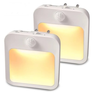 LED <b>Plug</b>-in Mini Motion Sensor Night <b>Light</b> Adjustable Induction Sensor <b>Light</b> for Bedside - Product Image 5