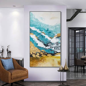 Prezzo all'ingrosso astratto linee di lamina d'<span class=keywords><strong>oro</strong></span> Poster di arte della parete colorata dipinti da parete di stampa immagini da parete per soggiorno camera da letto - Product Image 2