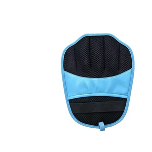 Gants bleus pour enlever les poils d'animaux, peigne rond 18x24 cm pour grands chiens, matériau en polyester respirant - Product Image 1