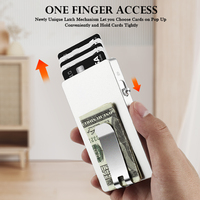 Dompet Magnetik Minimalis Apple Magsafe Anti-RFID dari Aluminium, Penjepit Uang untuk Pria/Wanita
