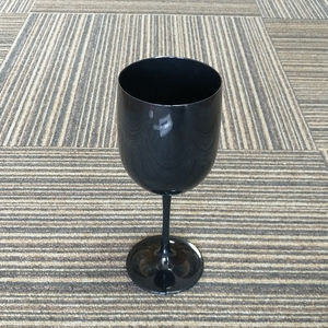 <span class=keywords><strong>Verre</strong></span> à <span class=keywords><strong>vin</strong></span> en plastique PC noir de qualité supérieure pour mariage en gros - Product Image 3