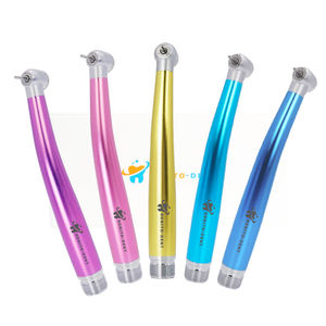 Pieza de mano <span class=keywords><strong>dental</strong></span> Botón Pulsador 2 agujeros o <span class=keywords><strong>4</strong></span> agujeros Turbina eléctrica colorida Pieza de mano <span class=keywords><strong>dental</strong></span> de alta velocidad - Product Image 1