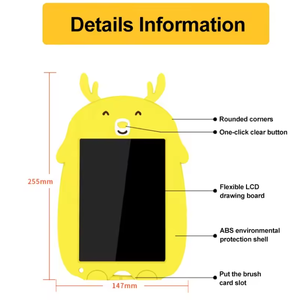 Writing Tablet for Kids Learning <strong>Graphic</strong> Toy 9 Inch Portable Note Pad Lcd Kids <strong>Drawing</strong> Table - Product Image 4