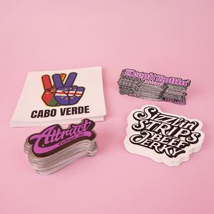 Custom Design Brand Logo Die Cut Vinyl Label <b>Stickers</b> Print Wholesale Waterproof PVC Self Adhesive <b>Stickers</b> Pack - Product Image 4