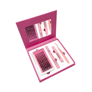 Kit de cils en grappe faits main DIY - Extensions de cils Mega Volume 10D-20D 12 rangées Marque privée - Product Image 3