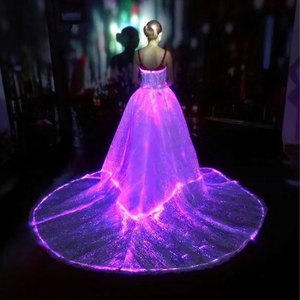 RSPOF Moda <span class=keywords><strong>Textiles</strong></span> <span class=keywords><strong>para</strong></span> el hogar Tela de fibra óptica unisex Luz LED luminosa <span class=keywords><strong>para</strong></span> diferentes propósitos - Product Image 1
