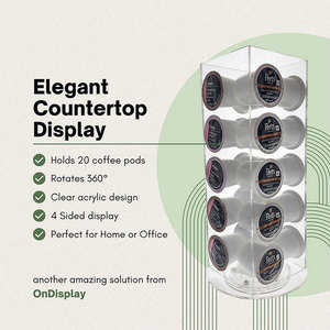 Usine personnalisée Luxe acrylique affichage café dosette carrousel support économie organisateur pour café/thé Capsules - Product Image 4