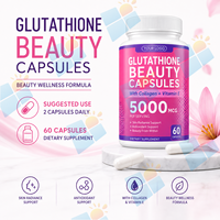 Capsules de collagène au glutathion sous marque privée, supplément de beauté antioxydant à la vitamine E, 60 unités, formule personnalisée OEM, fournisseur