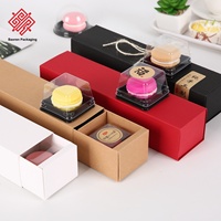 Boîtes d'emballage pour petits gâteaux de qualité alimentaire de style tiroir, boîtes en papier kraft pour chocolats, pâtisseries, bonbons, vente en gros, fabricant Baoren
