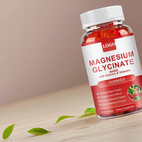 Gummies de glycinate de magnésium OEM/ODM sans sucre pour femmes et hommes – Complexe de vitamines et supplément de magnésium, malate de potassium pour améliorer la santé