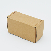 Boîtes livraison en carton longues ondulées, 50 pièces, avec boutons, emballage tubulaire en papier pour alimentation