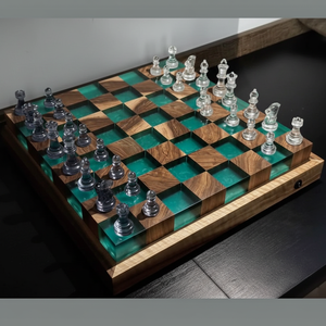 Juego de Ajedrez de Resina y Madera al por Mayor |   Hecho a Mano de Buena Calidad |   Mejor Precio de Fábrica - Product Image 1