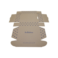 Boîte de livraison en carton avec Logo personnalisé E/F, emballage ondulé et en papier pour vêtements, cannelures, expédition, 50 pièces