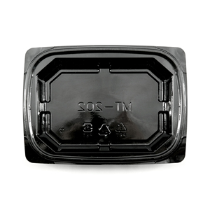 Boîte de conservation alimentaire en PET noire de grande capacité, qualité supérieure, durable, résistante au congélateur, fabriquée en Corée. - Product Image 4