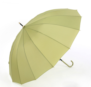 High Quality 23inch 16 Ribs PU Material PU Handle Big Golf <b>Umbrella</b> Custom Logo Partysu Color Rain <b>Umbrella</b> - Product Image 1